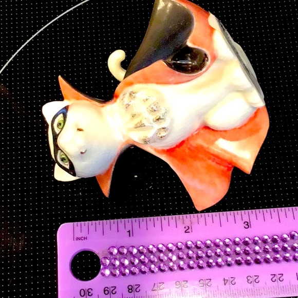 Halloween Cat Ceramic Figurine - Picture 4 of 4